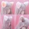 DALJIAFA Cat Ears Headband Hair Clips Fox Ears Hair Bands Barrettes Women Kitten Cat Headpiece Halloween Hair Accessories