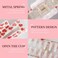 Valentine's Day Square Claw Clips for Thick Thin Hair, 3" Medium Hair Clips with Red Heart Patterns Non-Slip Hair Claw Clips Strong Hold Hair Styling Accessories for Women Girls Bridesmaid Gift, 1Pack