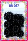 Tara Girls Self Hinge Plastic Flower Hair Barrettes 18 Pieces Selection (Black)