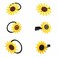 Women Girls Sunflower Hair Clips (ZHE2)