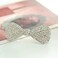 Ruihfas 2Pcs Full Crystal Rhinestone Mini Hair Bow Barrettes Clip Designer Fashion Hair Accessories for Women Girls Cool Birthday Christmas Gift 1.96&times;0.70inch