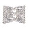 Ruihfas Delicate Women Girls Easy Stretch Pearls Combs Beaded Hair Comb Jewelry Double Clips (White)
