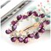Ruihfas Bridal Hair Jewelry Austria Rhinestone Crystal Hair Barrette for Women Clips Hair Hairpins (Purple)