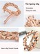 Ruihfas Bridal Hair Jewelry Austria Rhinestone Crystal Hair Barrette for Women Clips Hair Hairpins (Red)