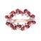 Ruihfas Bridal Hair Jewelry Austria Rhinestone Crystal Hair Barrette for Women Clips Hair Hairpins (Red)