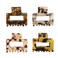 4PCS Acetate Hair Jaw Clips Nonslip Clip, Small Claw Hair Clips for Women Girls,Tiny Hair Claw Clips for Thin, Medium Thick Hair