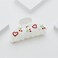 LILIE&amp;WHITE 1PC Red Heart And Cherry Hair Clips For Women Medium Size Hair Claws Clips Hair Accessories