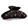 LILIE&amp;WHITE Acrylic Hair Clips For Women Black Claw Clips With The Rhinestone Pattern In Red Cherry Hair Clip With Claw For Thick Hair Strong Hair Fix Claw Clips