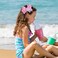 2pcs Glitter Mermaid Hair Bow Clips Girls 4.7" Mermaid Scales Ribbon Alligator Hairpins Barrettes Birthday Gift for Kids Toddlers Teens Summer Beach Dress outfits Decor Accessories