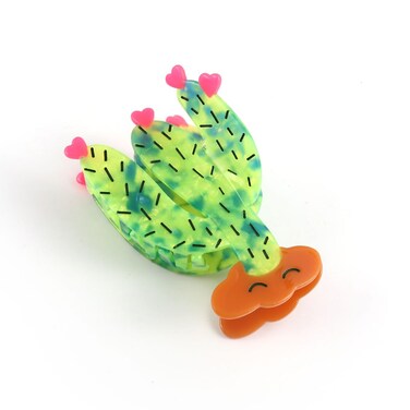 Cactus Hair Claw Clip Personalized Acetate Plant Hair Clip for Women 1 Piece,Birthday Gift