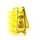 Caution Wet Floor Sign Hair Claw, Cleaning in Progress Hair Clips, Personalized Acetate Hair Claw for Women Yellow