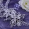 Wedding Head Pieces Crystal Bridal Hair Clips Women's Handmade Bridal Rhinestone Wedding Party Hair Accessories