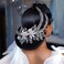 Wedding Head Pieces Crystal Bridal Hair Clips Women's Handmade Bridal Rhinestone Wedding Party Hair Accessories