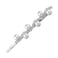 Lux Accessories Set (4pc) Silver Clear Crystal Rhinestones Marquise Cut Iridescent Pearls Fashionable Hair Pins