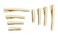 120pcs Mixed 4 Sizes KC Gold Flat Single Prong Alligator Hair Clips 35/45/56/75mm for DIY Craft (KC Gold)