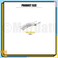 100 Pcs French Barrette Hair Clips Assortment Set 2.36 Inch Silver Metal Blank Alligator Hairpin Rectangle Craft Bow Clips for DIY Hairdressing Accessories (6 cm)