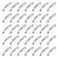 100 Pcs French Barrette Hair Clips Assortment Set 2.36 Inch Silver Metal Blank Alligator Hairpin Rectangle Craft Bow Clips for DIY Hairdressing Accessories (6 cm)