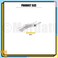 80 Pcs French Barrette Hair Clips Assortment Set 2.75 Inch Silver Metal Blank Alligator Hairpin Rectangle Craft Bow Clips for DIY Hairdressing Accessories (7 cm)
