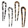 4 PCS Hair Pins Hair Fork French U-shaped Leopard Hair clips French Braid Tool for Hair and Women Hairstyle Accessories Cellulose Acetate Hairpin (Leopard)