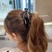 Auwiyd 2 PCS Banana Clip - Ribbon Bow Korean Style Hair Clip for Women Girls - Acrylic &amp; Fabric Hairpin with Classic Bow Design - Widely Used for Parties, Weddings, Daily Wear