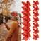 14 Pcs Maple leaf Hair Clip Thanksgiving Maple-shaped Hairpin Fall Hair Decoration for Women Maple leaf Hair Accessories for Thanksgiving Day Fall Festival Party, Orange