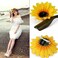 6PK Fashion Sunflower Hair Clip Simulation of Daisy Salon Clip Large Sectioning Clips Hair Alligator Hairpin Clamp Barrettes Styling Accessories for Girls and Women Ladies Headwear Styling Tools