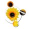 6PK Fashion Sunflower Hair Clip Simulation of Daisy Salon Clip Large Sectioning Clips Hair Alligator Hairpin Clamp Barrettes Styling Accessories for Girls and Women Ladies Headwear Styling Tools