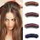 auwiyd 4 PCS Fluffy Hair Puff Cushion Synthetic Clip Bun Bump It Up Volume Hair Base for Women Girls