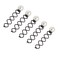 Honbay 10PCS Black Round Head Spiral Bobby Hair Pins Twist Screw Hair Pins Spin Pins Bun Stick Pick 14mm Dia Pearl