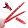 24 Packs Duck Bill Clips, Bantoye 3.35 Inches Rustproof Metal Alligator Curl Clips with Holes for Hair Styling, Hair Coloring, Red