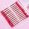 24 Packs Duck Bill Clips, Bantoye 3.35 Inches Rustproof Metal Alligator Curl Clips with Holes for Hair Styling, Hair Coloring, Red