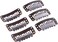 YANTAISIYU 20 Pieces 32mm Hairpieces Snap Clips U Shape Wig Clips for Hair Extensions Making Wig Accessories Set Tools（Dark Brown