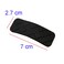 3 Pairs Rectangle Simple PU Leather Hair Clip Side Clip Snap Hair Clips Hair Pins Hair Barrettes Women Wedding Hair Styling Accessories