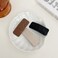 3 Pairs Rectangle Simple PU Leather Hair Clip Side Clip Snap Hair Clips Hair Pins Hair Barrettes Women Wedding Hair Styling Accessories