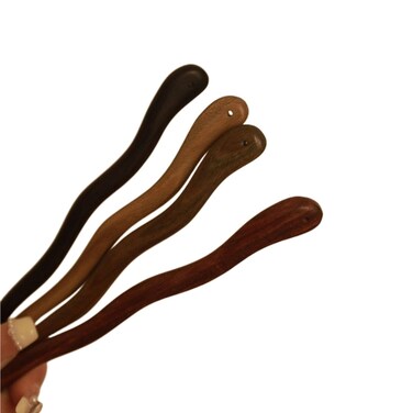 4 Pieces Of Sandalwood Hairpin, Ball Head Simple Spring Plate Hairpin, Retro Handmade Wooden Hair Stick Long Hair Sandalwood Hair Bun Hairpin Ladies Hair Accessories