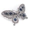 AKOAK Amazing Fashion Butterfly Hairpin Blue Crystal Headwear Barrette Hair Clip Headwear Accessories Jewelry