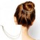 AKOAK Punk Hair Cuff Pin Clip 2 Combs Multilayer Tassels Artificial Pearl Chains Decorate Hair Clip Headwear Edge Clips Boho Meatball Head Accessories
