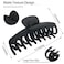 OWIIZI Big Hair Claw Clips for Women - Long Thick Hair 4.3" Nonslip Jumbo Clips With Strong Hold, Large Clamps for Styling (3 Packs)