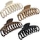 OWIIZI Large Claw Clips, 4.3" Matte Hair Clips for Women's Long Thick Hair, Non-Slip Barrette Clips (4packs)