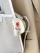Hair Claw Clips For Women With Rose Pattern Hair Clip Non-Slip Elegant Hair Accessories Hair Claw for Women Girls Thick &amp; Thin Hair &amp; Curly Hair Cream White
