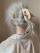Hair Claw Clips For Women With Rose Pattern Hair Clip Non-Slip Elegant Hair Accessories Hair Claw for Women Girls Thick &amp; Thin Hair &amp; Curly Hair Cream White