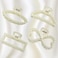 Pearl Claw Clip, UNLONLEG 4 Pack Medium Pearl Hair Clips for Thin &amp; Thick Hair, Nonslip Strong Hold Claw Clip Barrettes, Pearl Hair Accessories for Women &amp; Girls, Fancy Hair Clips for Party(B#)