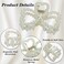 Pearl Claw Clip, UNLONLEG 4 Pack Medium Pearl Hair Clips for Thin &amp; Thick Hair, Nonslip Strong Hold Claw Clip Barrettes, Pearl Hair Accessories for Women &amp; Girls, Fancy Hair Clips for Party(B#)