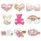 Glitter Hair Clips for Girls Accessories - 9 Pcs Sparkly Rhinestones Non-Slip Alligator Clip, Hair Barrettes for Women, Baby Girls Hair Accessories for Little Kids, Children &amp; Teens