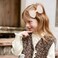 Melyde Khaki Bow Hair Clips 4.72 Inch Mesh Tulle Hair Bows Handmade Boutique Hair Accessories for Kids Girls Women Birthday Holiday Party