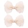 Melyde Khaki Bow Hair Clips 4.72 Inch Mesh Tulle Hair Bows Handmade Boutique Hair Accessories for Kids Girls Women Birthday Holiday Party