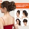 Messy Bun Hair Piece Side Comb Clip in Hair Bun Hairpiece for Women Short Natural Straight Versatile Adjustable Styles Easy Hair pieces (Dirty Blonde-C)