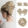 Messy Bun Hair Piece Side Comb Clip in Hair Bun Hairpiece for Women Short Natural Straight Versatile Adjustable Styles Easy Hair pieces (Dirty Blonde-C)