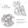 Brinie Claw Hair Clips Gold Metal Hair Clamps Pearl Hair Claw Clips Stylish Hair Clips Nonslip Hair Claw Barrettes Hair Accessories for Women and Girls (Pack of 2)