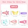 36Pcs Snap Hair Clips for Girls Candy Color Hair Snap Clips No Slip Star Hair Clips Colorful Hair Clips Cute Butterfly Barrettes Heart Shaped Hairclips for Toddlers Kids Teens Women